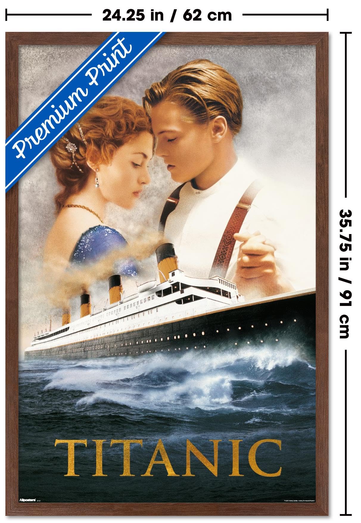 Amazon.com: Titanic (1997) - Dance One Sheet Wall Poster, 34L